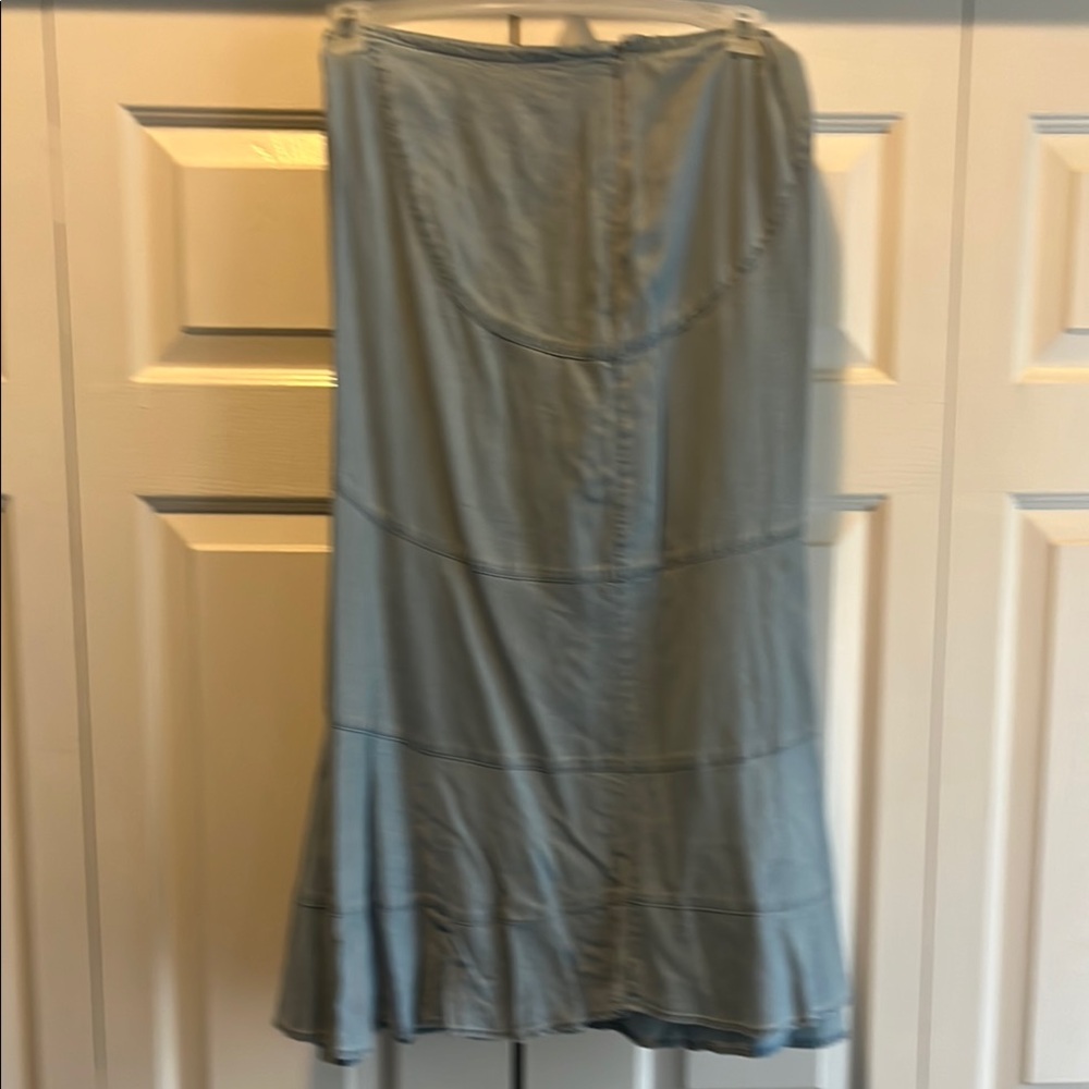 Emma James Light Blue Midi Skirt size 24w New